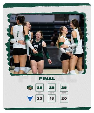 Image post by @OhioBobcatsVB on Twitter