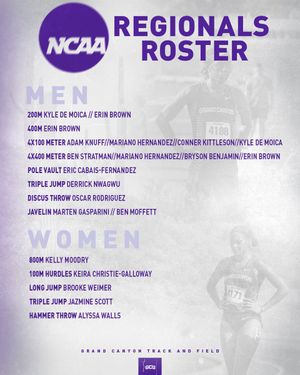 Image post by @GCU_TrackXC on Twitter