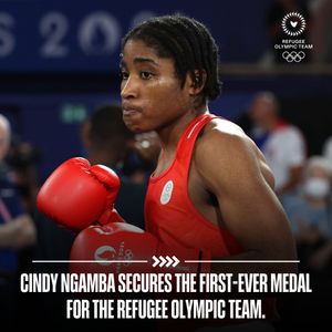 Image post by @RefugeesOlympic on Twitter
