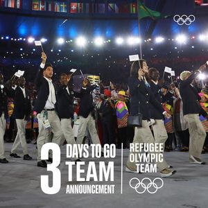Image post by @RefugeesOlympic on Twitter