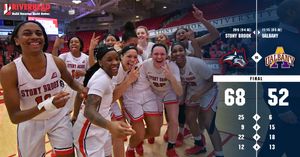 Image post by @StonyBrookWBB on Twitter