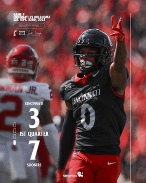 Image post by @GoBearcatsFB on Twitter