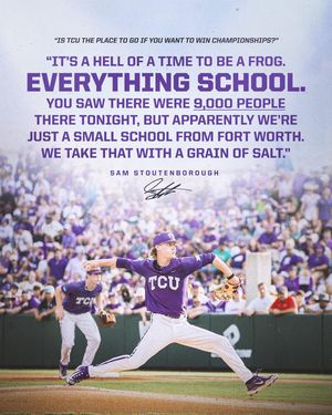 Image post by @tcu_athletics on Instagram