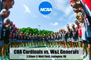 Image post by @catholicu_wlax on Instagram