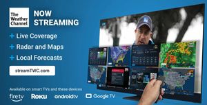 Image post by @weatherchannel on Twitter