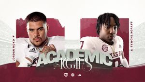 Image post by @AggieFootball on Twitter
