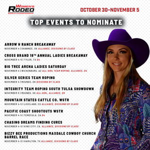 Image post by @womensrodeo on Instagram
