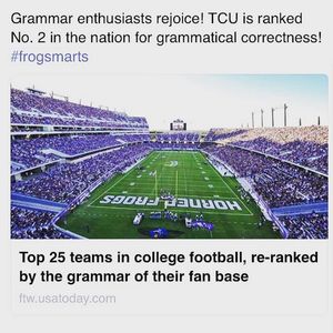 Image post by @texaschristianuniversity on Instagram