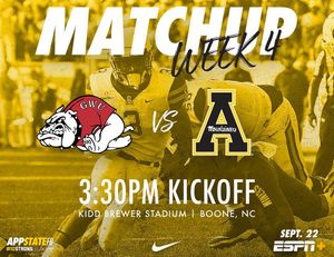 Image post by @appstate_fb on Instagram
