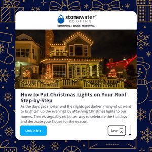 Image post by @stonewaterroofing on Instagram