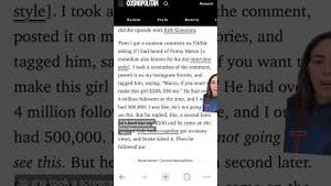 Video post by @cosmopolitan on YouTube