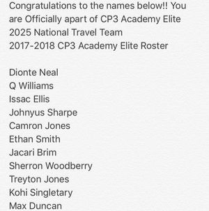 Image post by @cp3academyelite on Instagram
