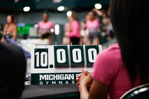 Image post by @MSU_Gymnastics on Twitter
