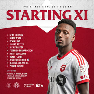 Image post by @TorontoFC on Twitter