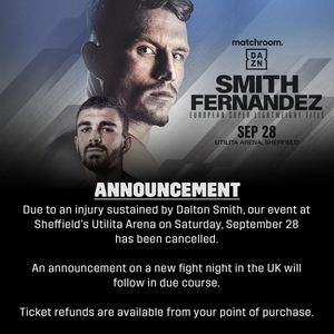 Image post by @MatchroomBoxing on Twitter