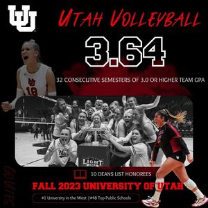 Image post by @utahvolleyball on Instagram