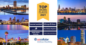 Image post by @uscellularcareers on Facebook