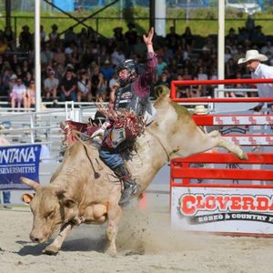Image post by @cloverdalerodeo on Instagram