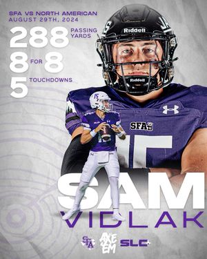 Image post by @sfa_football on Instagram