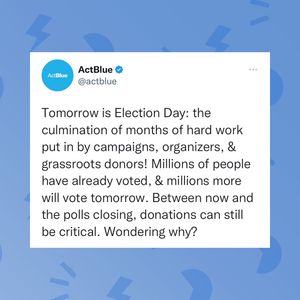 Image post by @actblueorg on Instagram
