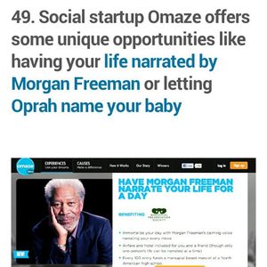 Image post by @omaze on Instagram
