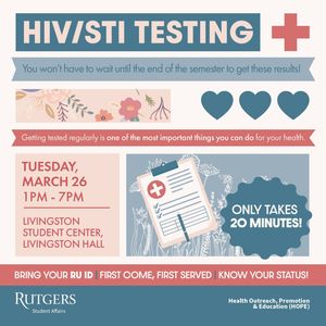 Image post by @rustudenthealth on Instagram