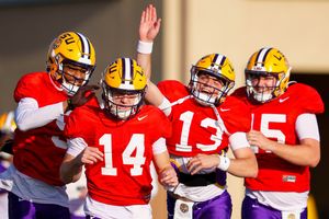 Image post by @lsufootball on Twitter