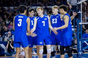 Image post by @BYUvolleyball on Twitter