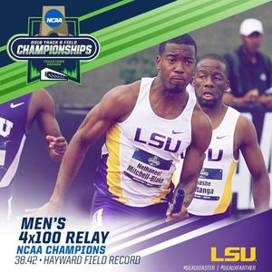 Image post by @lsutrackfield on Instagram