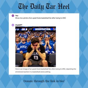 Image post by @dailytarheel on Instagram