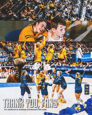 Image post by @wvuvolleyball on Instagram