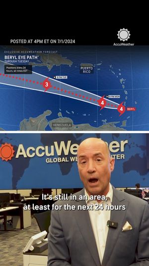 Image post by @AccuWeather on Facebook