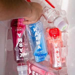 Image post by @drinkkarmawater on Instagram