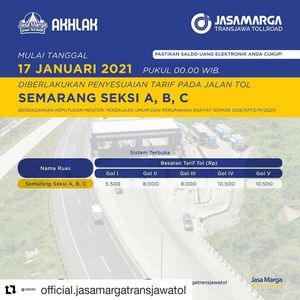 Image post by @official.jasamarga on Instagram