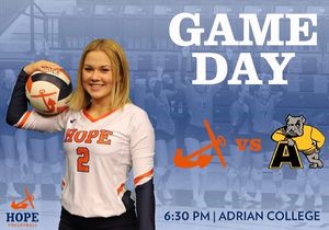 Image post by @hopecollegevolleyball on Facebook