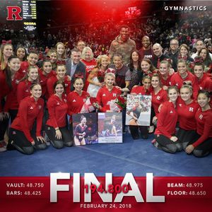 Image post by @rutgersgymnastics on Instagram
