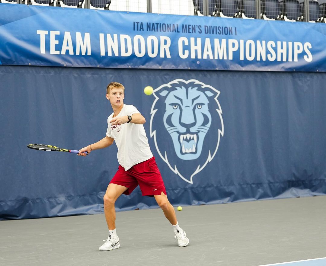 Image post by @harvardmenstennis on Instagram