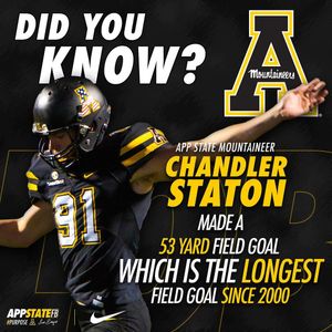 Image post by @appstate_fb on Instagram