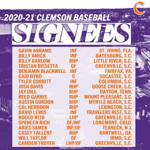 Image post by @clemsonbaseball on Instagram
