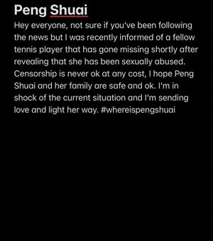 Image post by @naomiosaka on Twitter