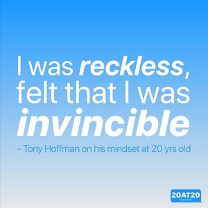 Image post by @20at20podcast on Facebook