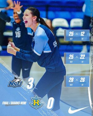 Image post by @nsu_vball on Instagram
