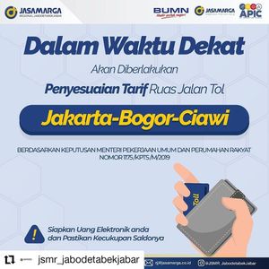 Image post by @official.jasamarga on Instagram