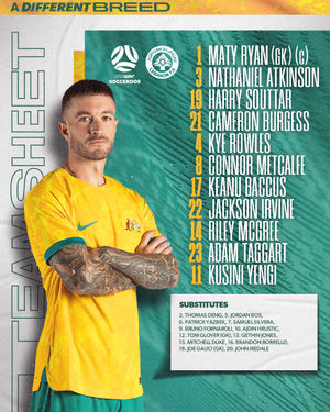 Image post by @socceroos on Instagram