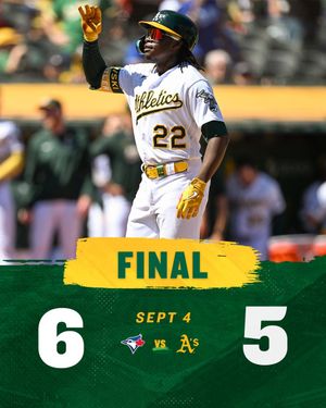 Image post by @Athletics on Twitter