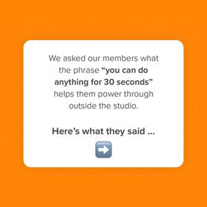 Image post by @orangetheory on Instagram