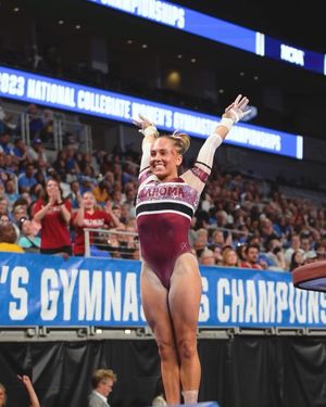 Image post by @ou_wgymnastics on Instagram