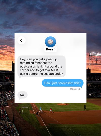 Image post by @milb on Instagram
