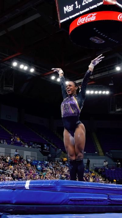 Video post by @lsugym on Instagram