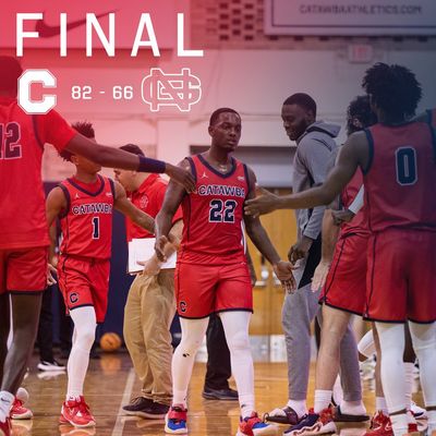 Image post by @CatawbaMBB on Twitter